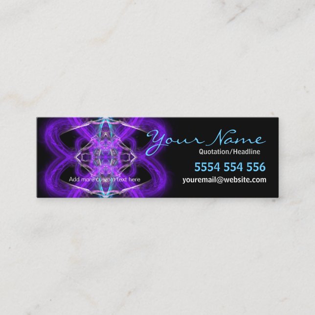 Purpliaz Hearts Visitenkarte (Vorderseite)