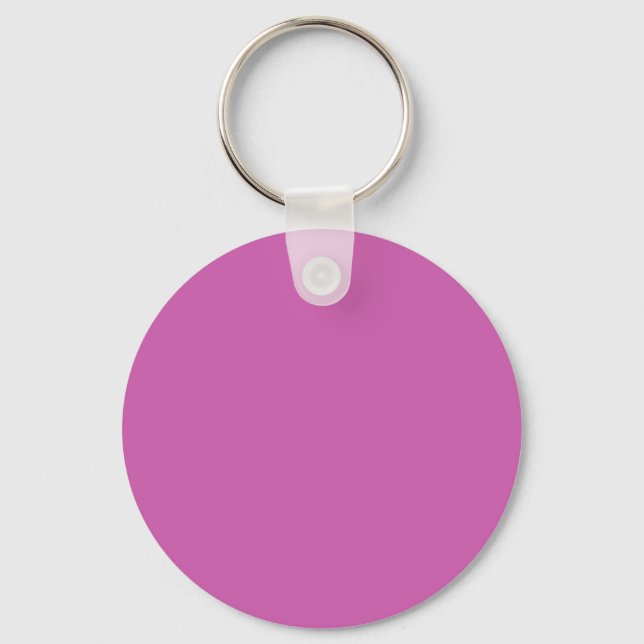 Purplisch rosa (feste Farbe) Schlüsselanhänger (Vorderseite)