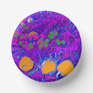 Purplish Pumpkin Field in Pop Art Style Pappteller