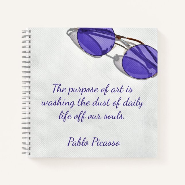 Purpose Of Art Pablo Picasso Notizbuch (Vorderseite)