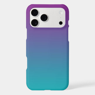 Purpur zu Türkis Farbverlauf Ombre Minimalistisch