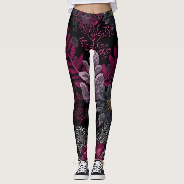 Purpura Leggings (Vorderseite)