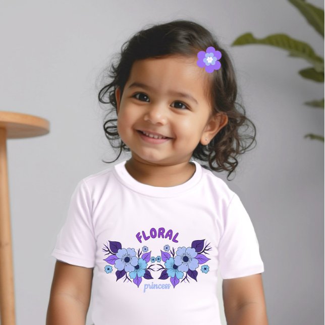 Purpurblumen Baby T-shirt (Von Creator hochgeladen)