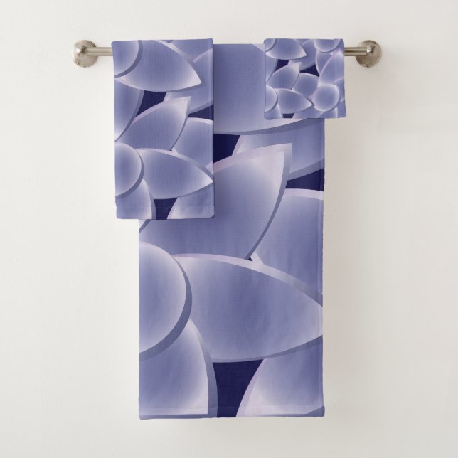 Purpurblumen Badhandtuch Set (Insitu)