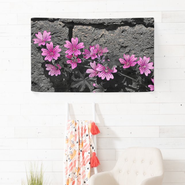Purpurblumen Banner (Insitu)