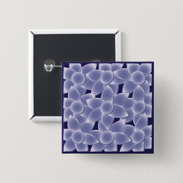 Purpurblumen Button (Vorne & Hinten)