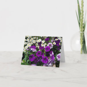 Purpurblumen Karte