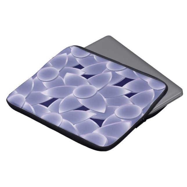 Purpurblumen Laptopschutzhülle (Vorne Oben)