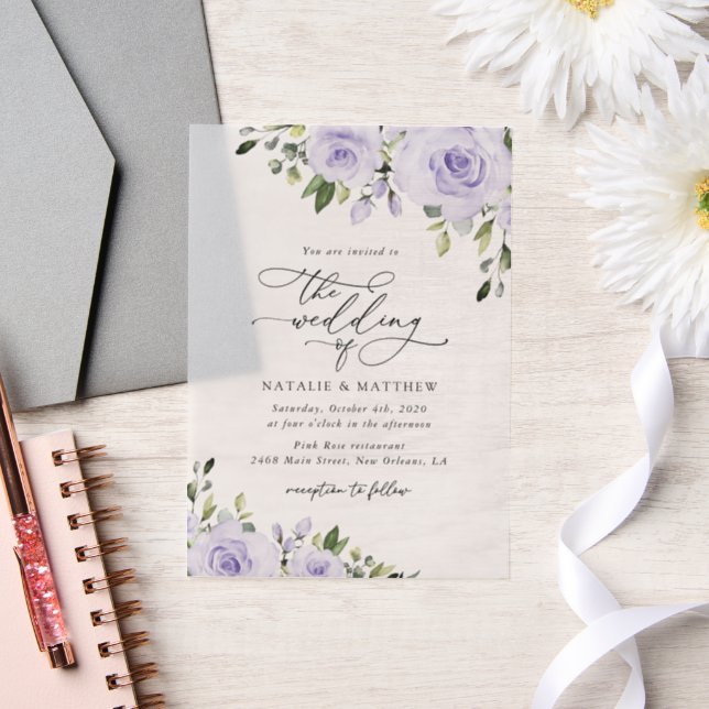 Purpurblumen, Lilac-Blume, Blumenzehen (Hochzeit)
