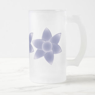 Purpurblumen Mattglas Bierglas