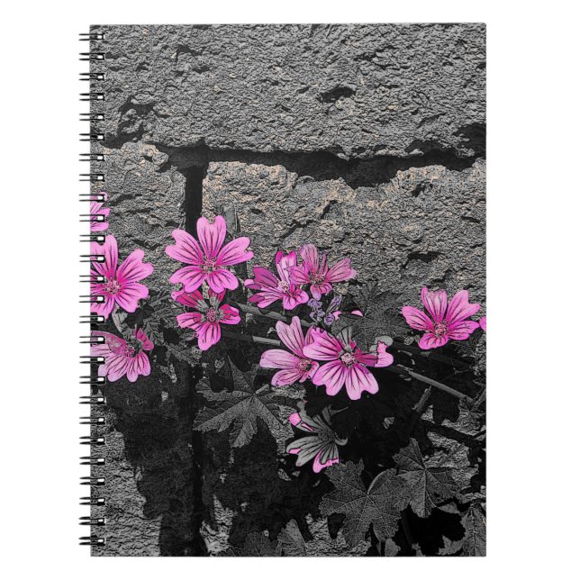 Purpurblumen Notizblock (Vorderseite)