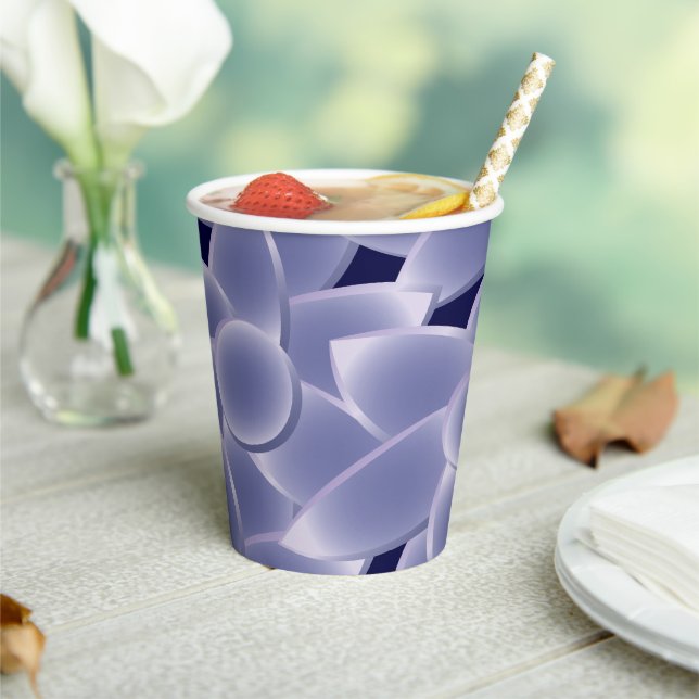 Purpurblumen Pappbecher (In Situ)