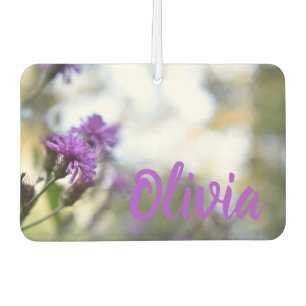 Purpurblumen Personalisierte Naturfotografie Autolufterfrischer
