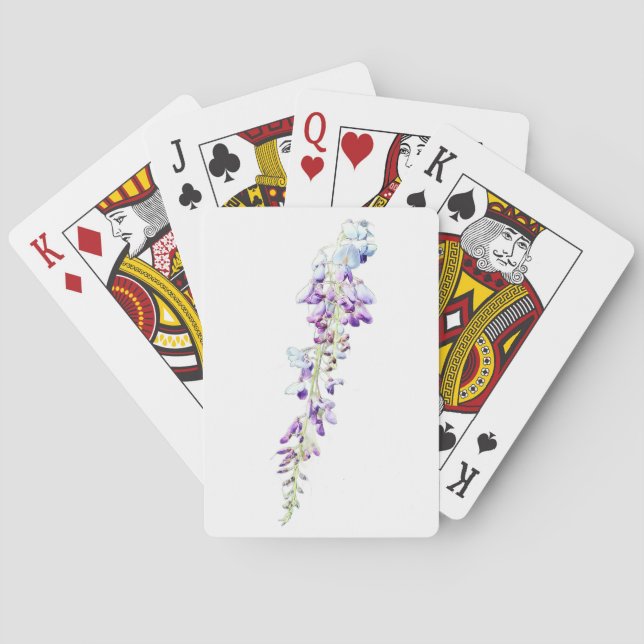 Purpurblumen Spielkarten (Rückseite)