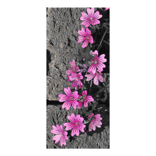 Purpurblumen Werbekarte