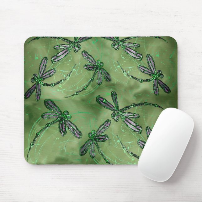 Purpurflügel-Libellen Mousepad (Mit Mouse)