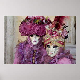 Purpurkarnevalskostüm, Venedig Poster