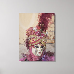 Purpurkostüm Karneval Venedig Leinwanddruck