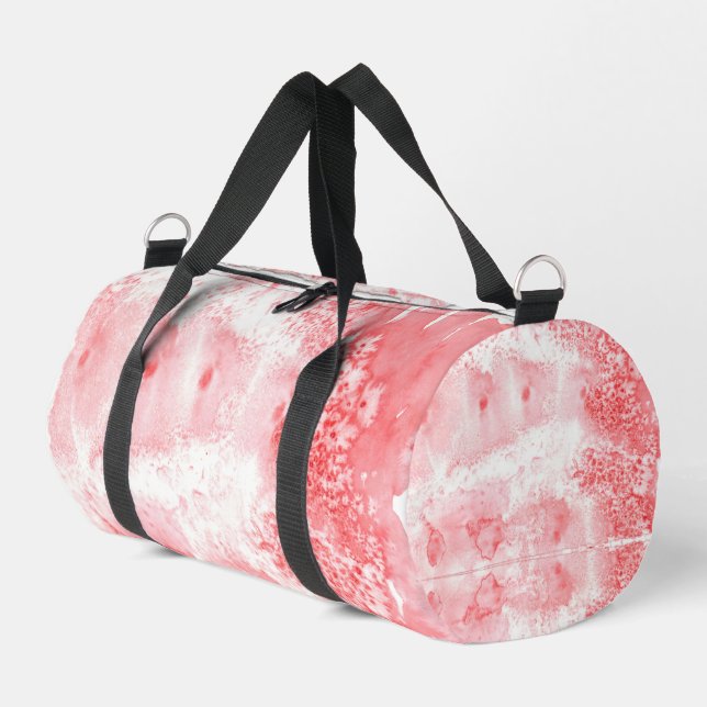 Purpurrote Echos Duffle Bag (Linke Seite)