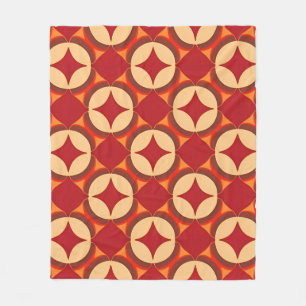 🔺✨ Purpurrote Geometrie Moderne Abstrakte Energie Fleecedecke
