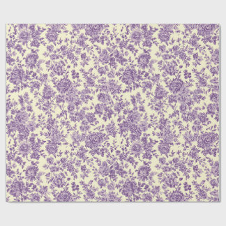 Purpurrote Rosen Geschenkpapier