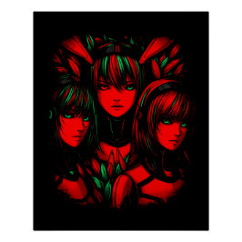 Purpurrote Trinität Poster