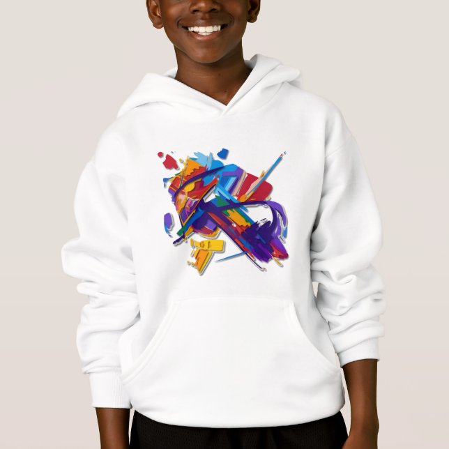 Purpurroter Bruch Hoodie (Vorderseite)