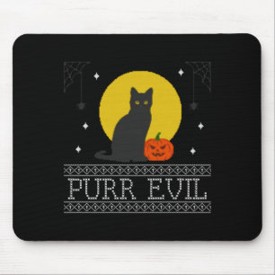Purr Böse _ Lustige Süße Gruselige Halloween-Schwa Mousepad