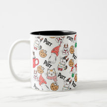 Purr Cat Christmas Mug