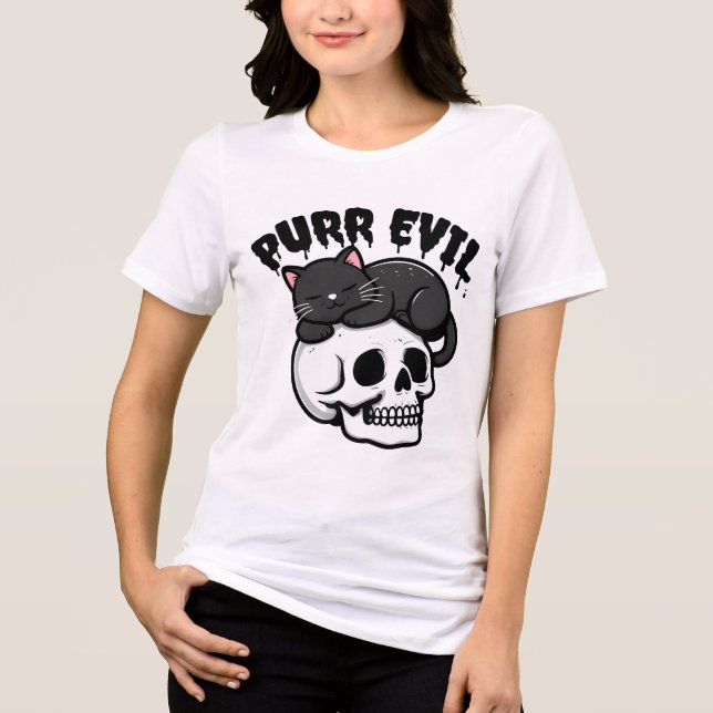 PURR EVIL Tri-Blend SHIRT (Vorderseite)