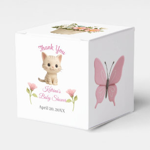 Purr-fect Baby Girl Kitten Babydusche Geschenkschachtel