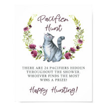 Purr-Fect Baby Shower Schnuller Jagdspiel
