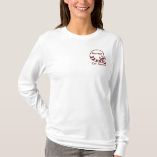 Purr-fect Cat-Mama Besticktes Langarmshirt