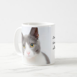 Purr-fect Fête des Pères Mug - Custom Cat Photo Ca