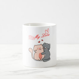 Purr-fect Love : Mug de café à thème de chat
