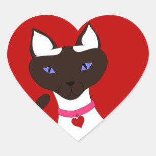 Purr-fect Moira - Herzaufkleber Herz-Aufkleber