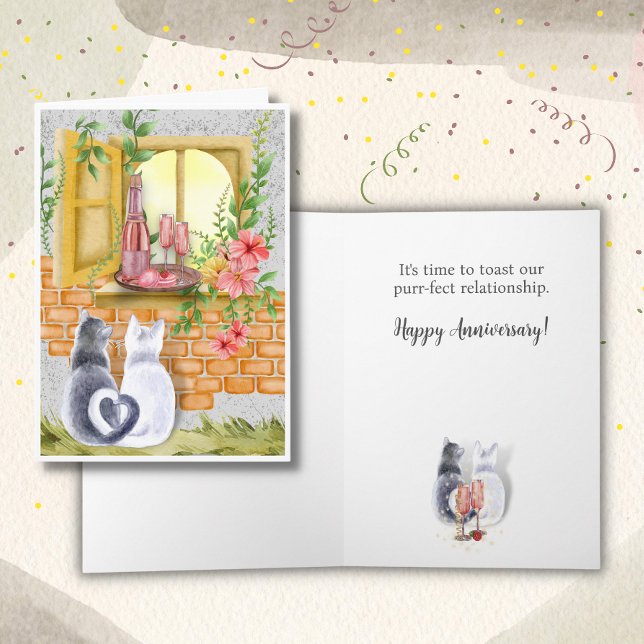 Purr-fect Relationship Wedding Anniversary Card Karte (Von Creator hochgeladen)