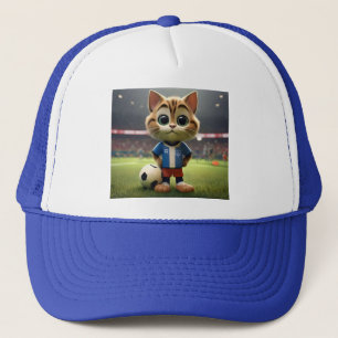 "Purr-fect-Striker: Die 3D-Fußball-Katze" Truckerkappe