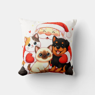 Purr-fekt Kuschelbar: Santas Kuschel-Trio Kissen