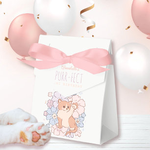 Purr-fekte Niedliche Katzen Blumenmädchen 1. Gebur Geschenkschachtel