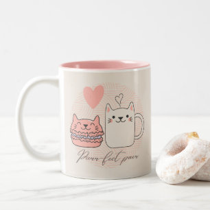 Purr-fektes Paar Zweifarbige Tasse
