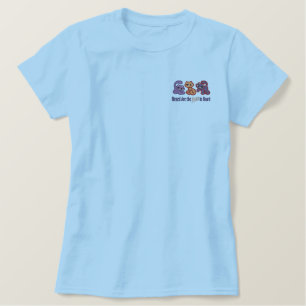 Purr im Herzen Besticktes T-Shirt