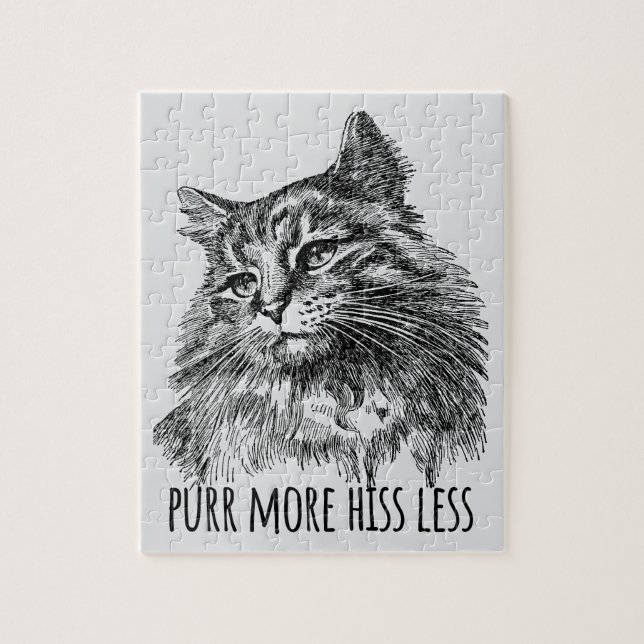 Purr More Hiss Less Pretty Kitty (Vertikal)