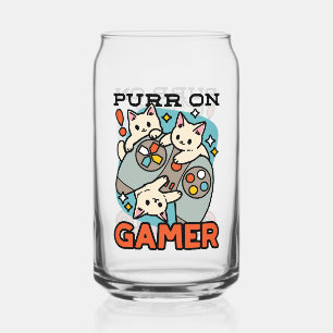 Purr On Gamer - Conception De Jeu De Chat Cute