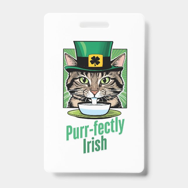 Purr-perfekt irisch ausweis (Vorderseite)