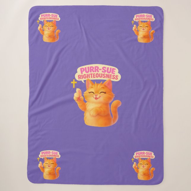 Purr-sue Righteousness - Christian Sherpadecke (Vorderseite)
