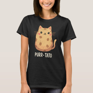 Purr-Tato Katzenkartoffel Vegetarischer Witz Kawai T-Shirt