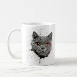 Purr-Through - Neugierige Katze Kaffeetasse