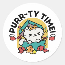 Purr-ty-Time! - Weihnachtsdesign für die Katze