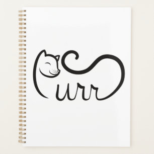 Purr Typography SCHWARZ Planer